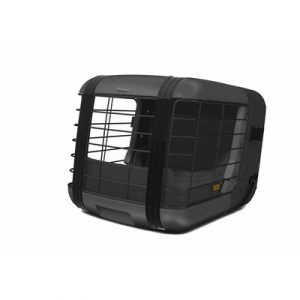 4Pets Dog Caree Hundebox Transportbox für Hunde, Black Series – 47,2 x 46,5 x 57cm (B x H x T)
