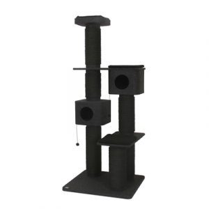 Mega Kratzbaum Onyx, 88x75x208cm, schwarz