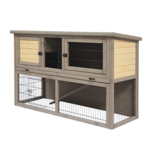 Woodland Hasenstall Bel-étage Country, 136,5x50x85cm, grau