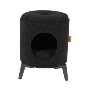 Katzenhaus Jean, schwarz, 35x35x48 cm