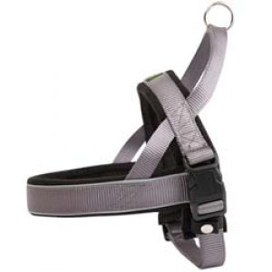 HUNTER Norweger-Hundegeschirr Racing grau, Breite: ca. 20 mm, Bauchumfang: ca. 32 – 37 cm, Halsumfang: ca. 40 cm
