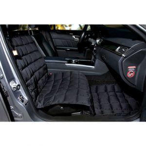 Doctor Bark Autoschondecke Beifahrersitz, Sitzbreite 63 cm, Länge inkl Fußraumschutz 180 cm, schwarz