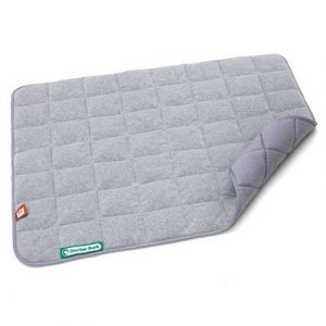 Doctor Bark Fleece Wendedecke für Hunde, M – grau / hellgrau (ca. 80x70x3cm)