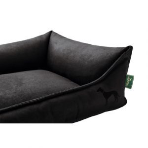 Hunter Hundesofa Bologna Kunstleder, 50×35 cm schwarz