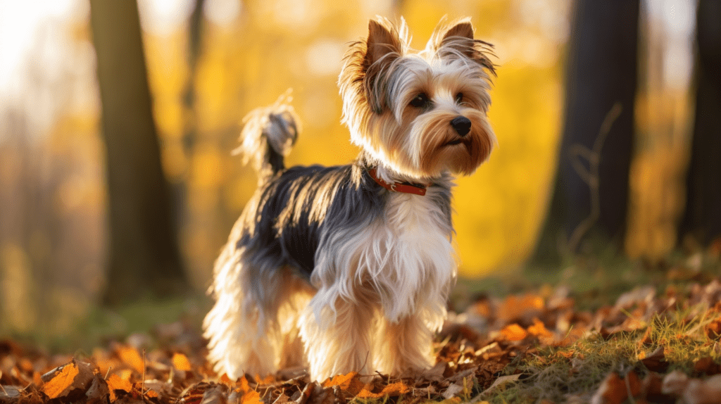 Biewer Terrier Spaziergang