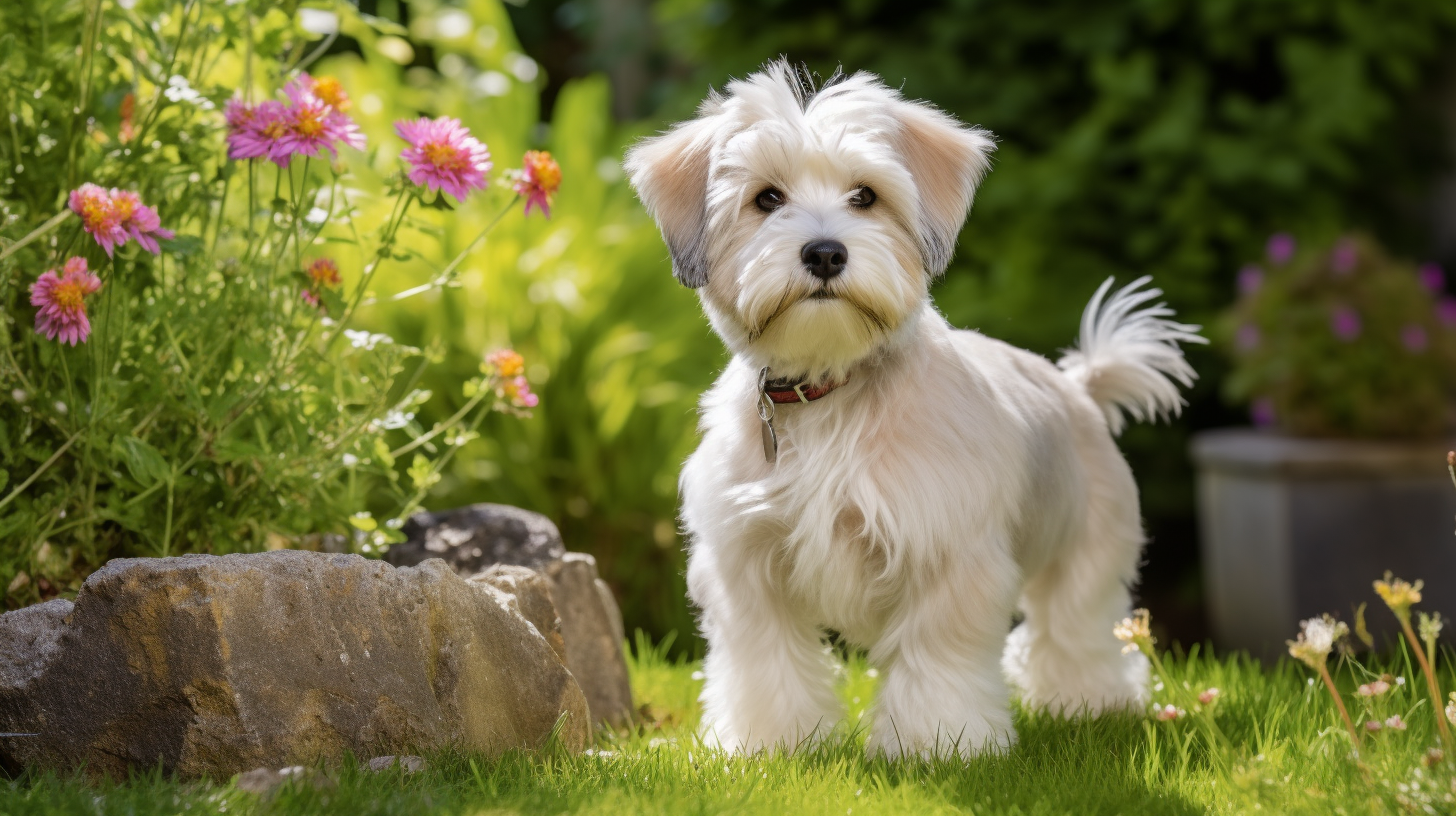 Dandie Dinmont Terrier Garten