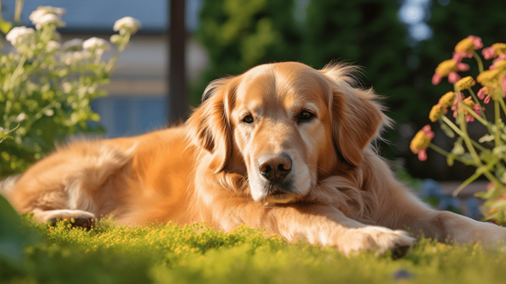 Golden Retriever garten