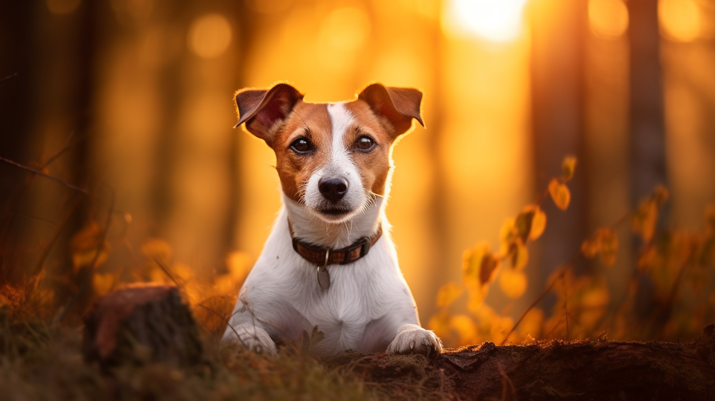 Jack Russell Terrier im Wald - Hunderasse