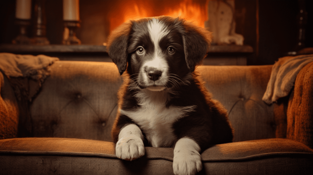 Landseer welpe Erziehung und Training