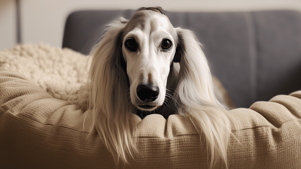 Saluki hundebett