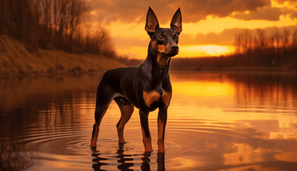Zwergpinscher Sportlich und Aktiv