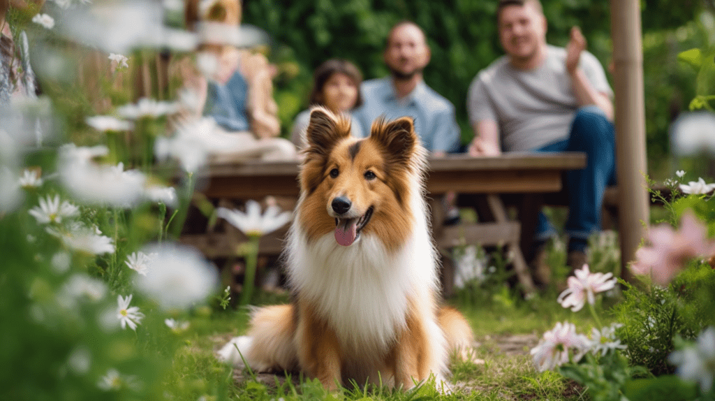 sheltie famlie und kinder