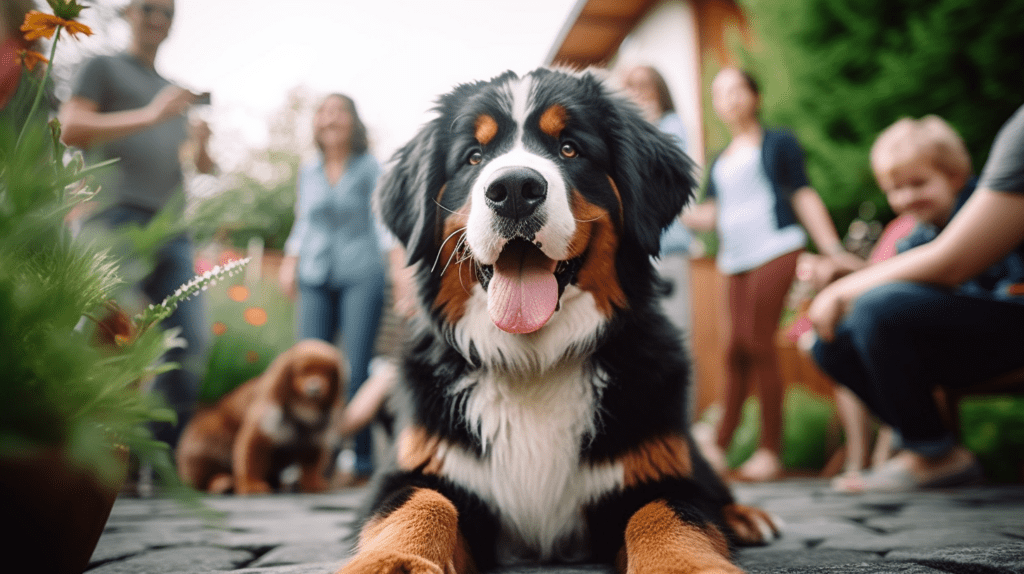 Bernese Mountain Dog familie