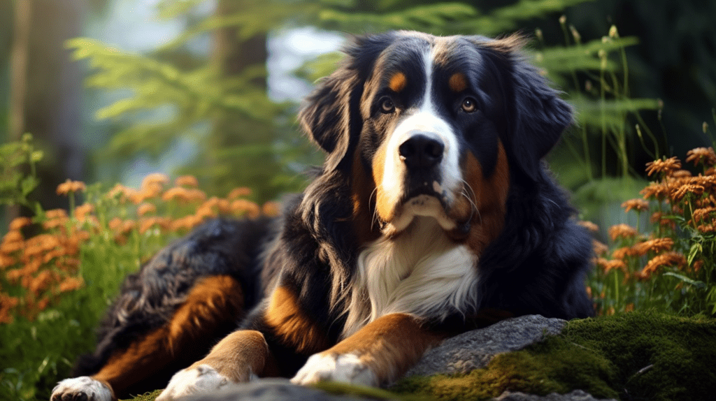 Bernese Mountain garten Rasse