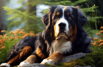 Bernese Mountain garten Rasse