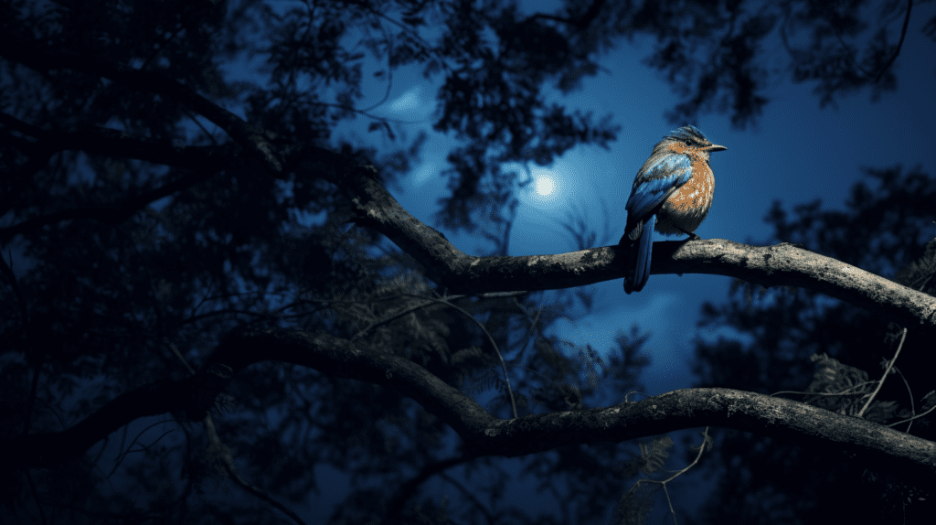 vogel in der nacht