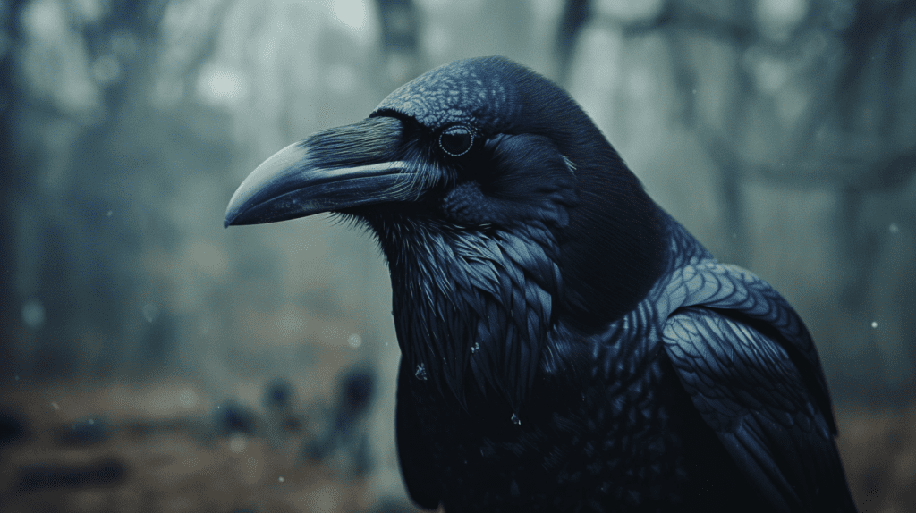 Raben und dunkle Vögel
