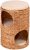 SILVIO design Tierbett »Korbturm Wasserhyazinthe«, BxLxH: 32x32x47 cm, natur